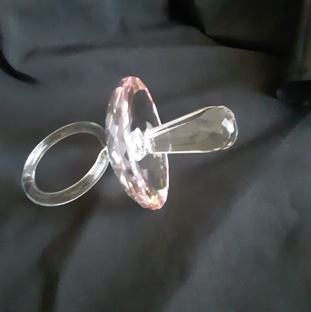 SD Simon Designs Crystal Pacifier Pink  NIB